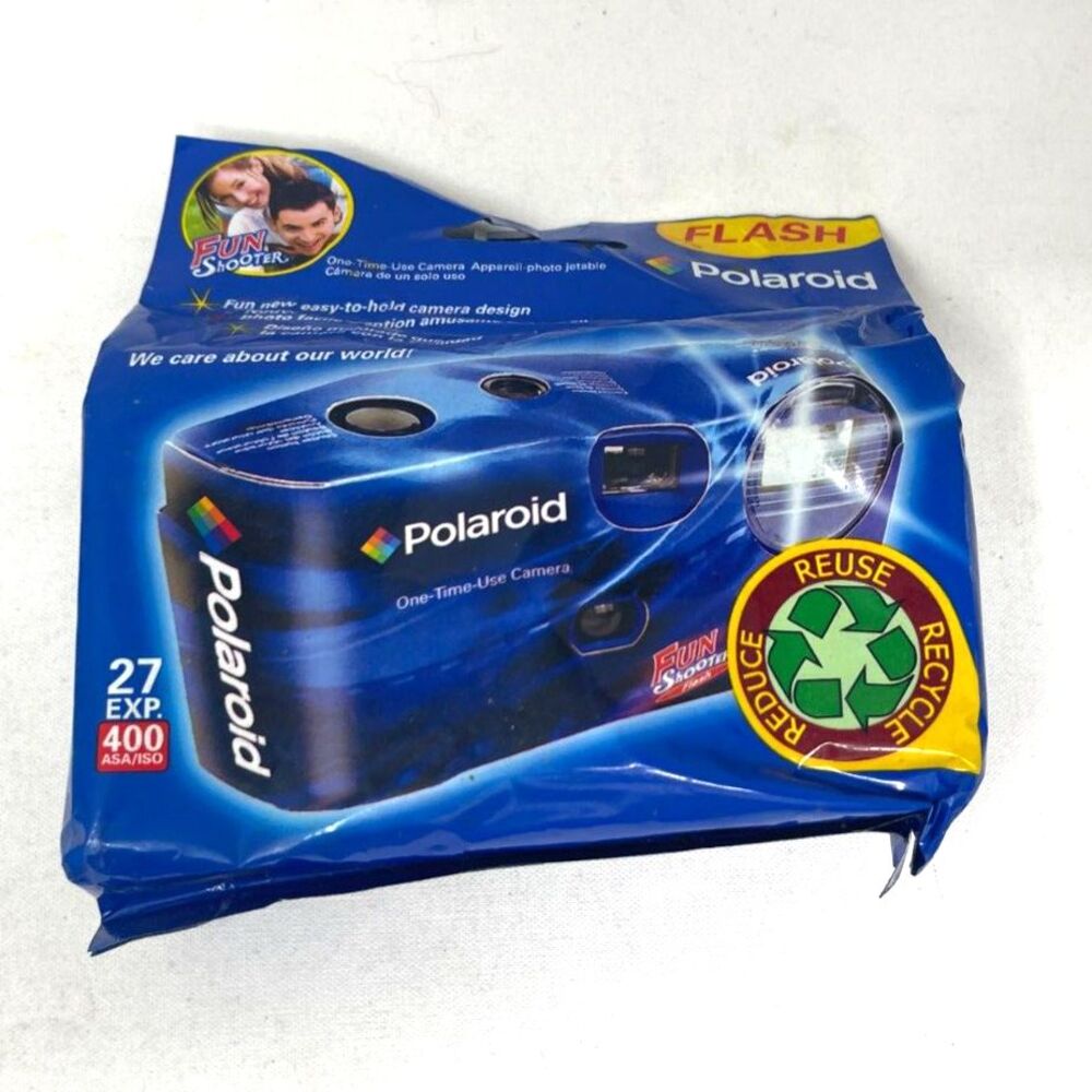 Polaroid Vintage Flash Disposable Camera - Sealed Expired 10/2010
